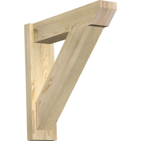 Ekena Millwork Traditional Slat Rough Sawn Outlooker, Douglas Fir, 6"W x 24"D x 24"H OUT06X24X24TRA06RDF - main